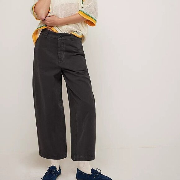 Free People We The Free Laydown Chino Pants Cotton High Rise Classic XS-0 278130 - Picture 1 of 8